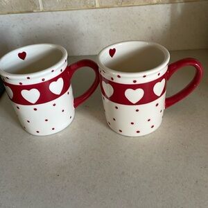 2 Valentine mugs